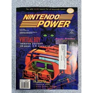 Nintendo‎ Power Magazine Vol 75 Virtual Boy  Poster And Cards 1995